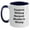White/Navy, variant on Creative Writing Funny Gift Ideas, Two Tone Coffee Mug for Graduation, Gifts from Friends, Gifts for Creative Writing Enthusiasts and Women, 'Creative Writing Because Murder Is Wrong'