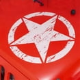 thumbnail image 2 of 50cm Big Stickers On Cars Army Star Distressed Decal For Jeep Sticker Large Vinyl Hood Military Body Graphic Fits Most Vehicles-black, 2 of 5