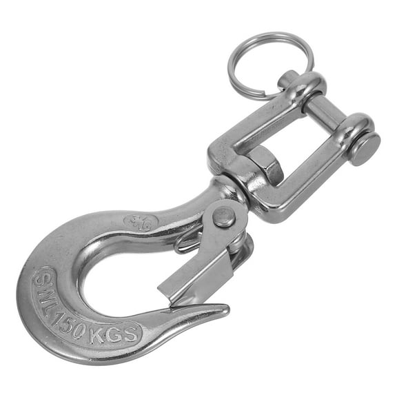 Raindrops Heavy Duty Stainless Steel Swivel Eye Lifting Hook for Marine Towing and Hoisting