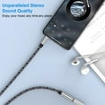 thumbnail image 4 of ABCPOW Headphone Extension Cable 6FT,3.5mm Aux Cord Male to Female Stereo Audio Extension Cable Nylon Braided Microphone Aux Adapter Headphone Extender Cable Cord 6FT for Headset iPhone Cellphone, 4 of 7
