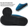 thumbnail image 5 of Ecetana Slippers for Men Memory Foam Cotton Slippers Comfort Warm Slip On House Shoes, 5 of 6