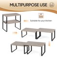 thumbnail image 4 of Organizador de estante para cocina NEX, set de 4 apilable, negro, 4 of 8