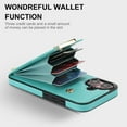 thumbnail image 2 of Mantto for iPhone 16 Plus Back Wallet Case with Card Holder, Magnetic Clasp 3 Card Slots RFID Blocking Premium PU Leather Shockproof Anti-Scratch Wallet Phone Case for iPhone 16 Plus, Mint, 2 of 7