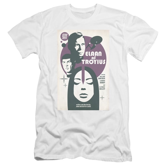 Star Trek Tos Episode 68 Premium Canvas Adult Slim Fit 30/1 T-Shirt White