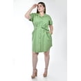 thumbnail image 1 of Vestido camisero de lino Roman Fashion /Tallas Extras, 2336 (Pistache) verde claro 38, 1 of 6