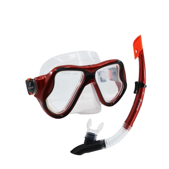 SCAUP Holguin Pro Snorkeling Set - Diving Mask and Dry-Top Snorkel Kit, for Adults