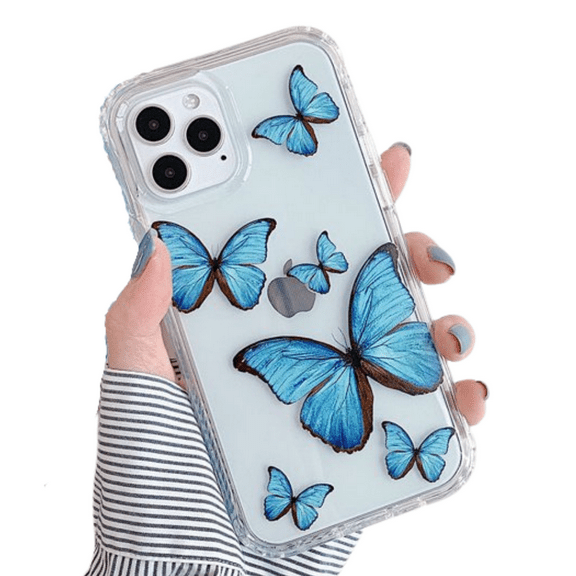 CASELIX iPhone 12 Pro Max Case Butterfly, Full Body 2 in 1 Floral Heavy Duty Hybrid Sturdy Armor High Impact Shockproof Protective Anti-Scratch Cover Case for Apple iPhone 12 Pro Max