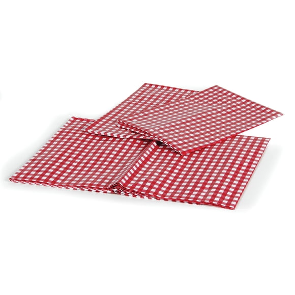 Juego de mantel de vinilo impermeable rojo y blanco Camco