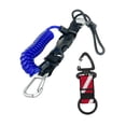 thumbnail image 4 of Ximing Scuba Diving Coil Lanyard,Spring Coiled Camera Lanyard,Lightweight Stretchable Freediving Rope,Dive Clip for Underwater Tools blue, 4 of 10