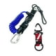 thumbnail image 3 of Cordón de buceo con clip de buceo y hebilla de liberación rápida, cuerda profesional para apnea. azul, 3 of 9