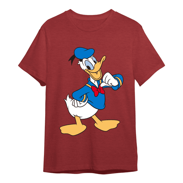 Playera para NiÃ±a de Disney, Pato Donald, Heather Red Coke, Talla
