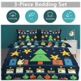thumbnail image 5 of 3 Pcs Soft Bedding Set, Includes 1 Duvet Cover with Zipper And 2 Pillow Shams,Merry Christmess Queen(90"×90"), 5 of 8