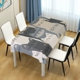 thumbnail image 4 of Yayeee Tablecloths 54" x 72" Rectangle Wrinkle Resistant Party Table Cover, Blue Cute Cats, 4 of 8