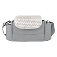 thumbnail image 2 of Univesal Cochecito Organizador Bolsa Partición interna portátil Gran capacidad Bolsa de pañales Almacenamiento de pañales, Sippy Cups Impermeable para gris claro Hugo Organizador de cochecito, 2 of 10