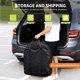 thumbnail image 2 of QinaQin Mesa de póker ovalada plegable de 72 pulgadas para 8 jugadores, con bolsa de transporte, fieltro tipo casino y portavasos metálicos profundos, 2 of 9