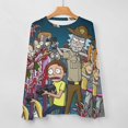 thumbnail image 5 of Rick And Morty Women’s Pajama Top 3D Digital Print Sleepwear Trendy Crewneck Pullovers Long Sleeve Shirts XL, 5 of 8