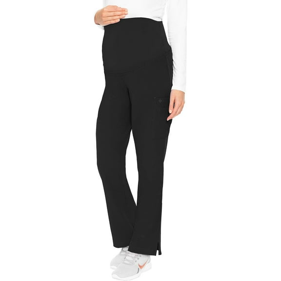 Med Couture Maternity Scrub Pant - 3 Pockets Straight Leg With Side Vents At Hem Soft Jersey Knit Waist Panel - MC028