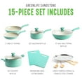 thumbnail image 5 of GreenLife Savory 15pc Cookware Set, Turquoise, 5 of 8
