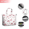 thumbnail image 2 of Pink Dinosaur and Bird Pattern Travel Tote Bags for Women Carry On,Large Weekender Bags for Women Travel,Multi Functional Duffle Bag for Work,Shopping,Sports, 2 of 5