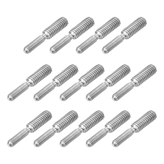 Uxcell 14Pack M3x10mm to M4x10mm Double End Threaded Stud 304 Stainless Steel Rods