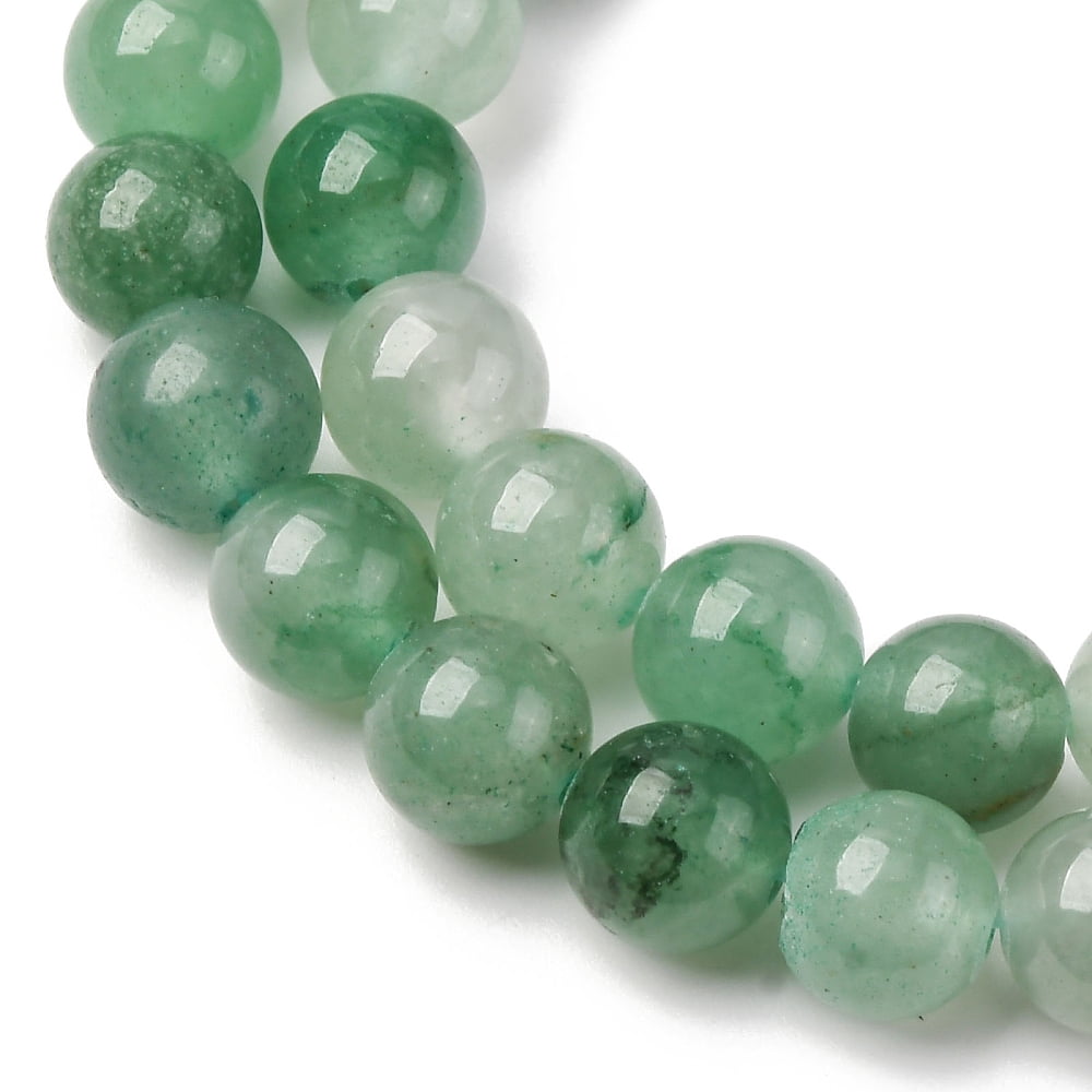 Natural Green Aventurine Round Beads Strands 8.5mm Hole: 1.2mm 47pcs/strand 15''(38.1cm)