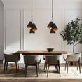 thumbnail image 2 of 8684-MK-GA-Crystorama Lighting-Alston - 3 Light Pendant-34 Inches Tall and 20 Inches Wide-Matte Black/Antique Gold Finish, 2 of 8