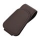 thumbnail image 1 of Soporte de gafas para coche de cuero sintético que ahorra espacio y magnetismo. Marrón, 1 of 9