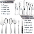 thumbnail image 2 of 53 Pcs Stainless Steel Flatware Set,Dishwasher Safe,Silver, 2 of 7