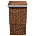 thumbnail image 2 of vidaXL Laundry Basket Brown Willow, 2 of 5