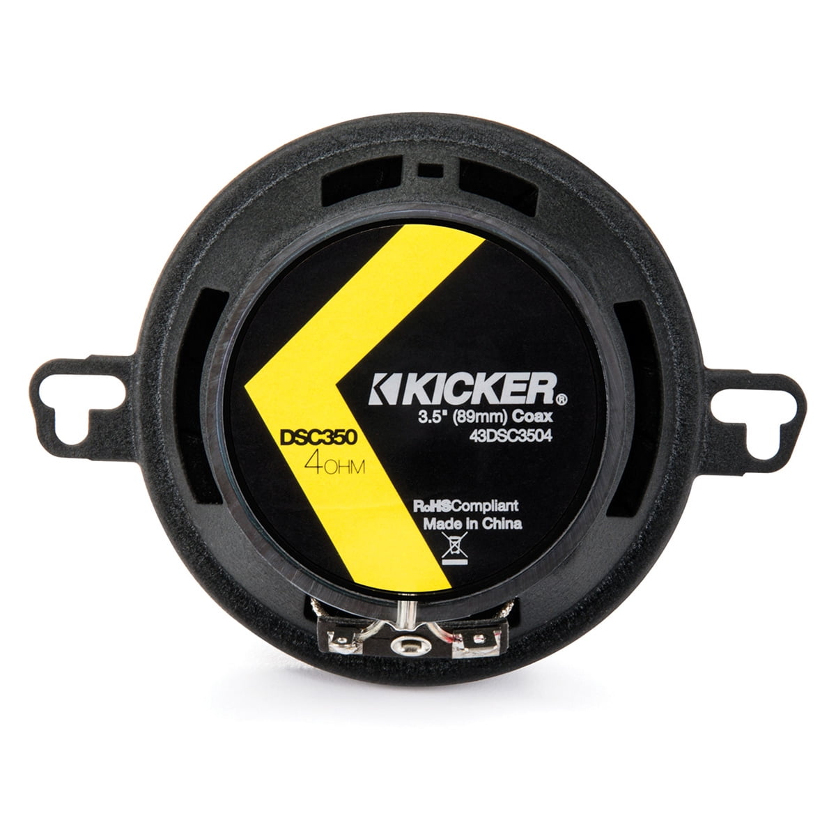 43DSC3504 KICKER DS Series 3.5" 4-Ohm Car Audio Coaxial Speakers, Pair