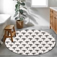 thumbnail image 3 of Round Rug 4Ft Washable Non-Slip, Palm Tree Circle Area Rugs for Living Room Bedroom, Farmhouse Summer Botanical Green Tropical Plants Indoor Floor Mats Carpet Runner for Home Decor Aesthetic, 3 of 8