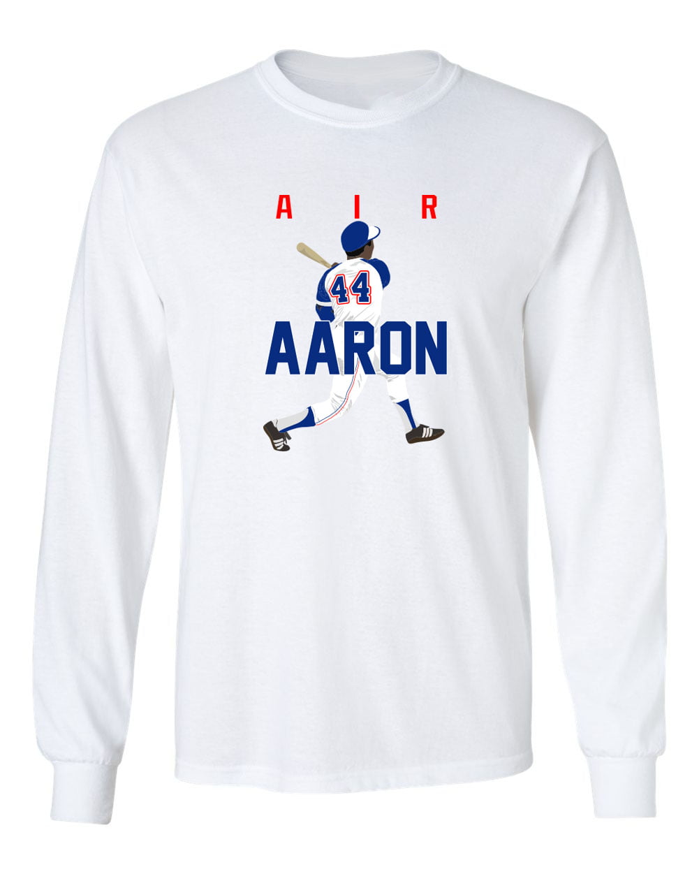 LONG SLEEVE Braves Hammerin Hank Aaron AIR T-shirt ADULT 