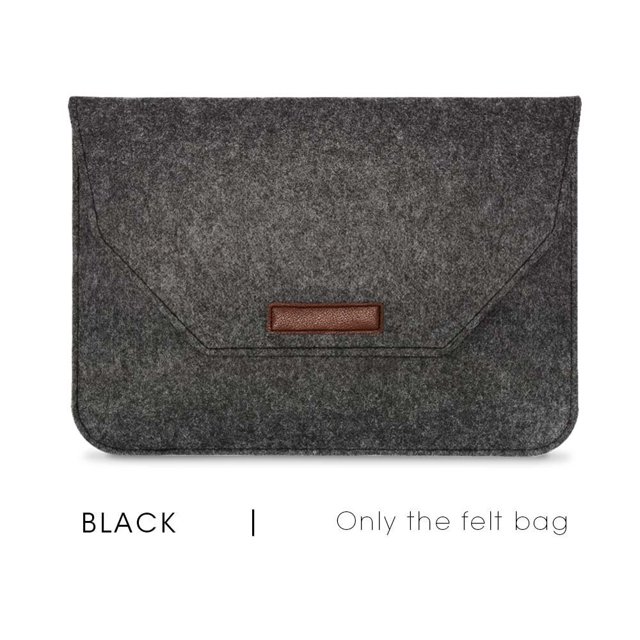 Funda de fieltro de lana para ordenador portátil, funda de 11, 12, 13 y 15 pulgadas para Macbook Air Pro, MateBook con alfombrilla de ratón o Power Mini-Pack de regalo Fivean unisex