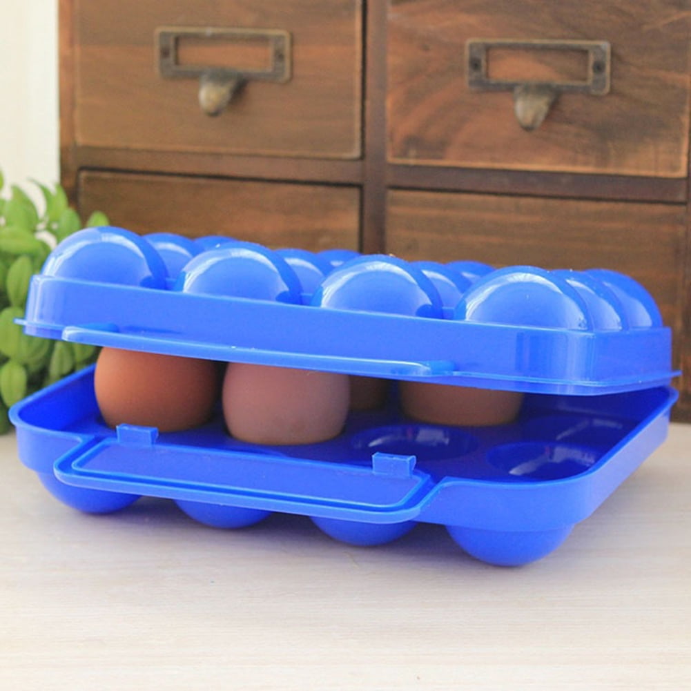 Mdesiwst Egg Carrier Holder for Camping, Egg Carrier Holder with Handle, Safely Carry Up to 12 Eggs
