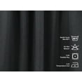 thumbnail image 3 of 3S Brother's Solid Linen Look Curtains Drapes Kitchen Valance Set of 3 Hanging Rod Pocket Window Valance Treatments Decorative Valances Tiers Café Curtains (Anthracite 50"x14"Valance - 24"x30"Tiers), 3 of 6