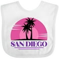 thumbnail image 3 of Inktastic San Diego California Beach Souvenir Girls Baby Bib, 3 of 4