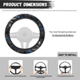 thumbnail image 6 of Uorisanigo American Flag Car Steering Wheel Protector Wolf Print Fluffy Steering Wheel Cover for Winter Breathable Car Steering Wheel Cover for Men Flannel Car Accessories Gift for Dad, 6 of 8