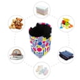 thumbnail image 7 of Yayeee Freestanding Laundry Hamper with Handle Collapsible Large Storage Basket for Clothes, Red Retro Shapes, 7 of 7