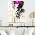 thumbnail image 2 of Designart Luxurious Femela Sketch I Canvas Wall Art, 2 of 5