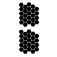 thumbnail image 3 of Bearachild Adhesivo de pared para el hogar de 24 piezas, calcomanías de fondo hexagonales acrílicas creativas, calcomanía de superficie de Negro 24 piezas 2Conjunto, 3 of 6