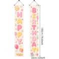 thumbnail image 2 of Happy Birthday Porch Sign Banner Vertical Pink Balloons Birthday Door Banner Pastel Sweet Candy Birthday Party Decorations Banner for Outdoor, 2 of 7