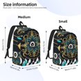 thumbnail image 2 of Easygdp Boho Dreamcatcher Mochila de Lona Resistente para Laptop, Compatible con Laptops de 15 a 17 pulgadas, Ideal para Escuela, Trabajo y Viajes-Medium, 2 of 5