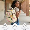 thumbnail image 5 of Aplkyhs Axolotl Flower Adorable Backpack Lightweight Casual School Bookbag for Kids 9-12 Water Resistant with Padded Straps for Daily Use, 5 of 7