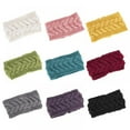 thumbnail image 4 of 1Piece Winter Cable Knit Headband Fleece Lined Winter Ear Warmer Headband Wrap for Christmas Valentines Day Giving Women Headband, 4 of 8