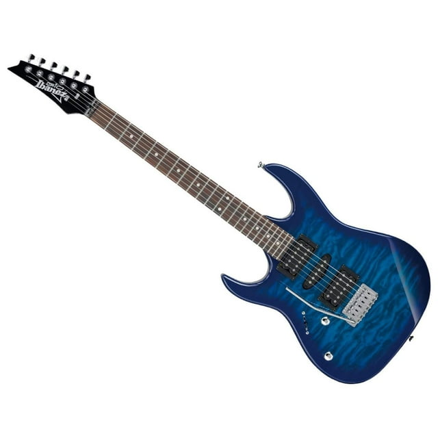 Guitarra eléctrica Ibanez Gio GRX70QAL para zurdos Transparent Blue