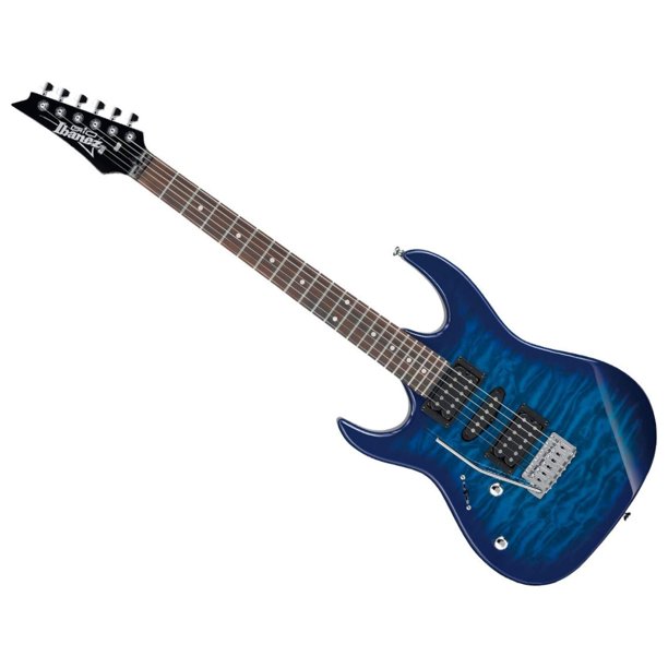 Guitarra eléctrica Ibanez Gio GRX70QAL para zurdos Transparent Blue
