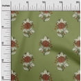 thumbnail image 1 of oneOone Polyester Lycra Fabric Leaves & Floral Block Fabric Prints By Yard 56 Inch Wide, 1 of 4