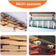 thumbnail image 6 of Wall Mount Wood Organizer and Lumber Storage Metal Rack with 3-Level - Indoor & Outdoor Use, 4 Pack, 6 of 12