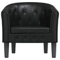 thumbnail image 2 of vidaXL Tub Chair Black Faux Leather, 2 of 7