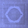 thumbnail image 1 of Ahgly Company Indoor Square Medallion Blue French Area Rugs, 4' Square, 1 of 4
